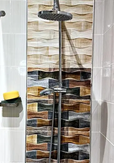Shower area tiling