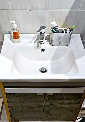 Basin with vanity unit