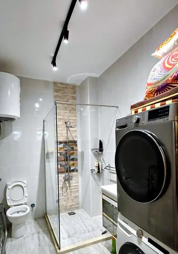 Shower and washing machine