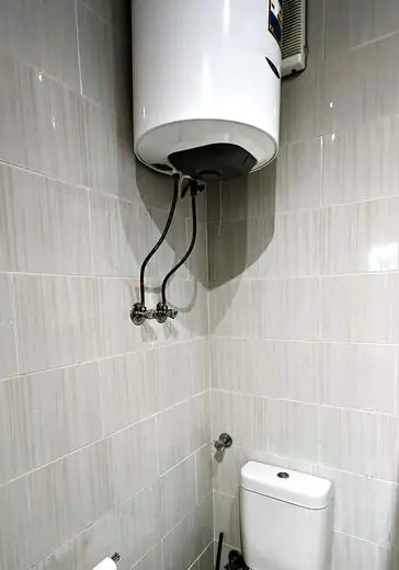 Toilet and water heater