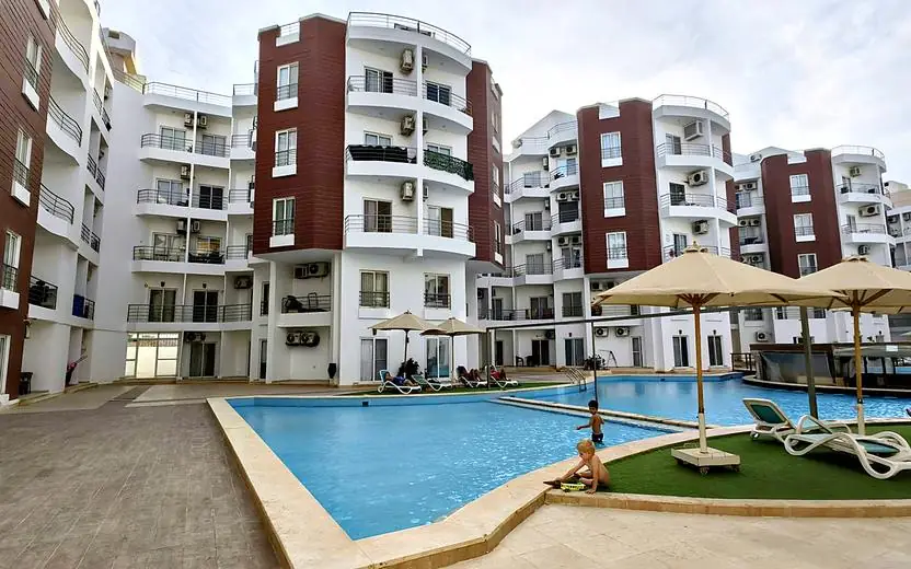 Courtyard pool
