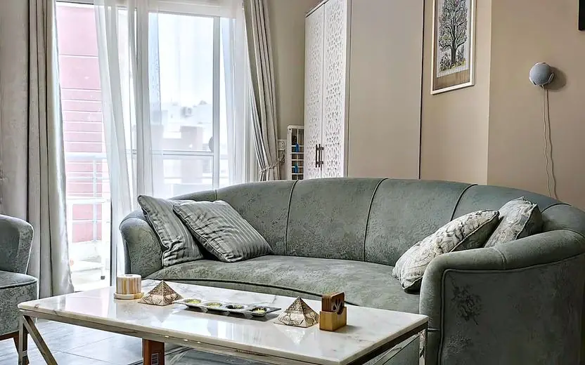 Seating by the balcony door