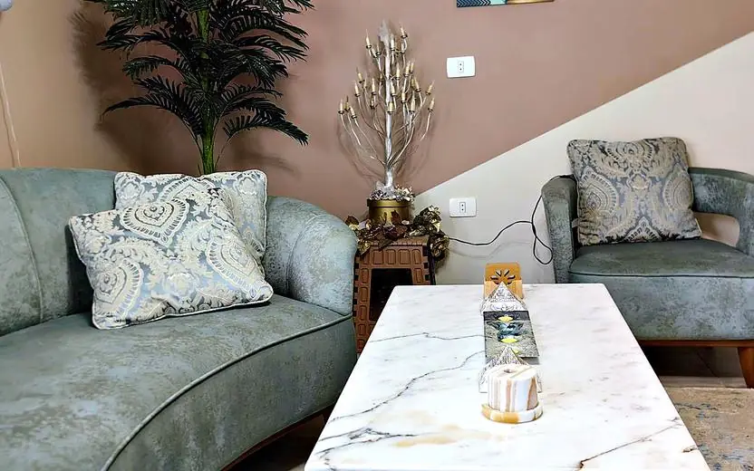Sofa and cushions